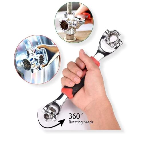 Llave multifuncional 48 en 1 - 360°.