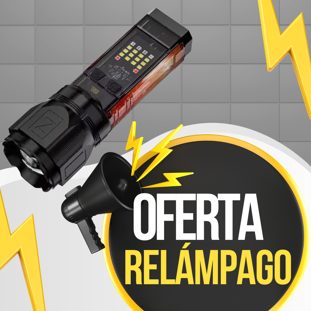 Linterna Tactica Solar Laser Led