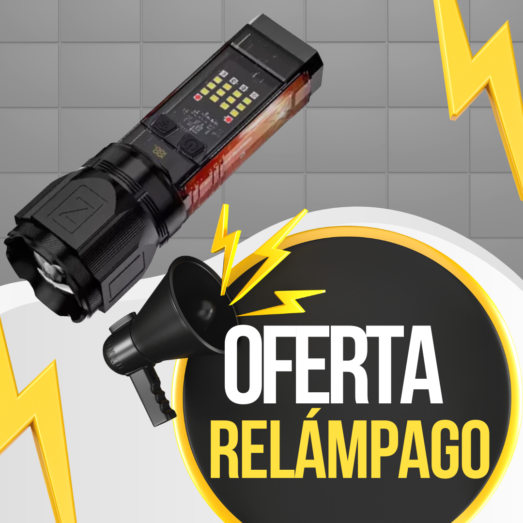 Linterna Tactica Solar Laser Led
